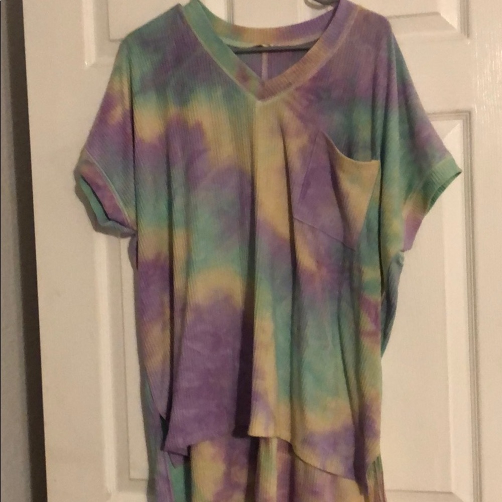 Tie dye leggings shirt